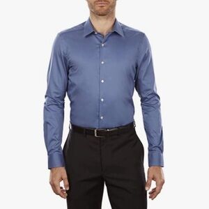 Van Heusen Men's Dress Shirt Slim Fit Flex Collar Stretch Solid, XL
